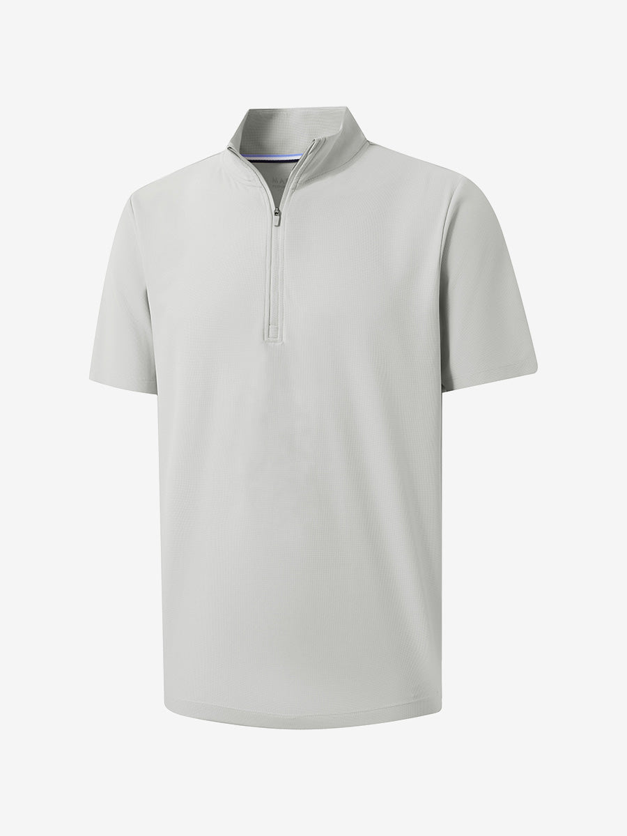 Men's Waffle Texture Quarter Zip Pullover – view 58