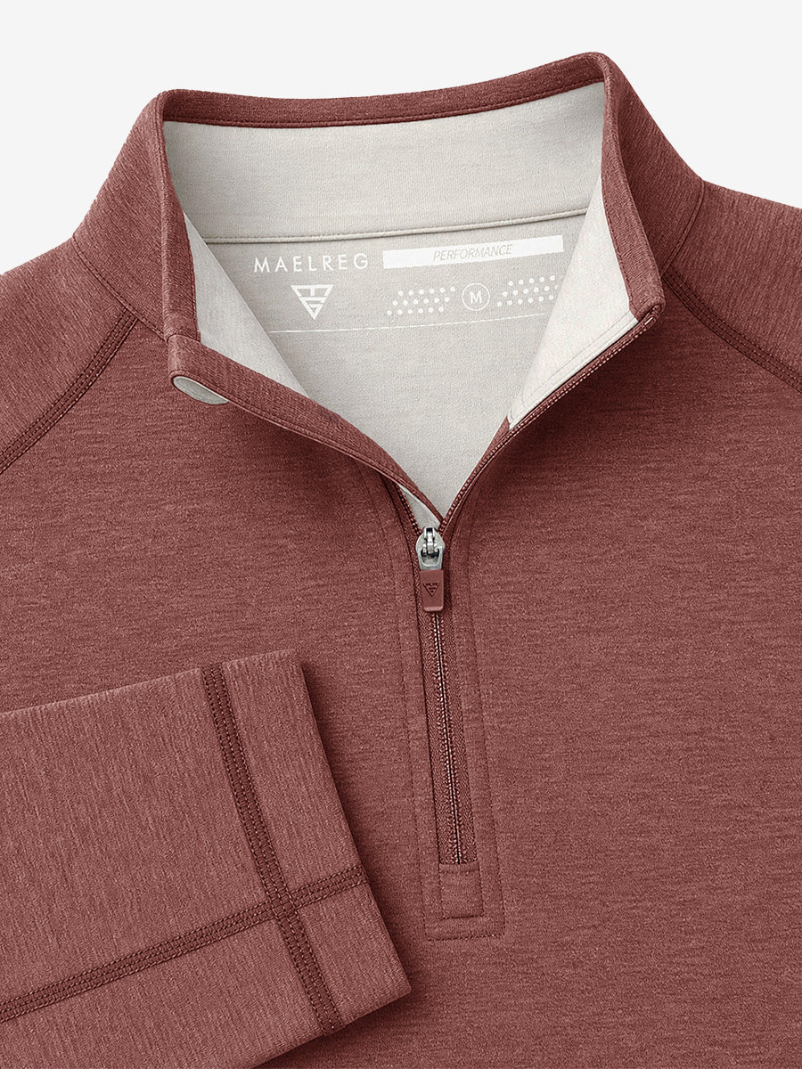 Men's Heather Athletic Quarter Zip Sweatshirt – view 30