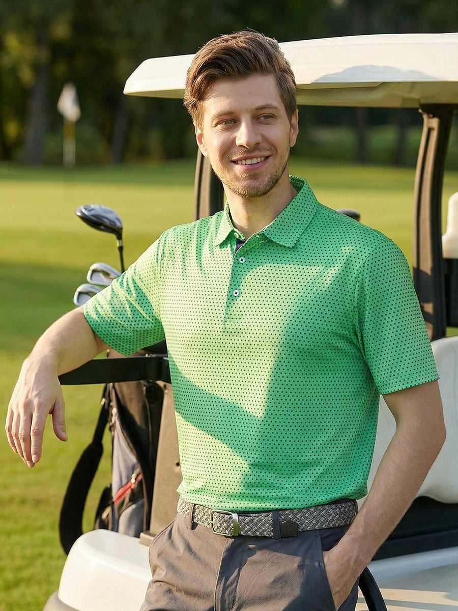 Men's Printed Jersey Golf Polo Shirt – view 14