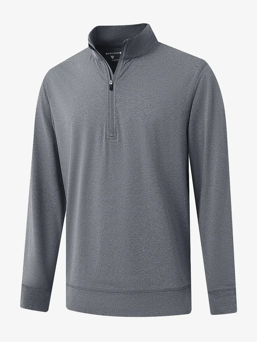 Men's Melange Quarter Zip Pullover – view 25