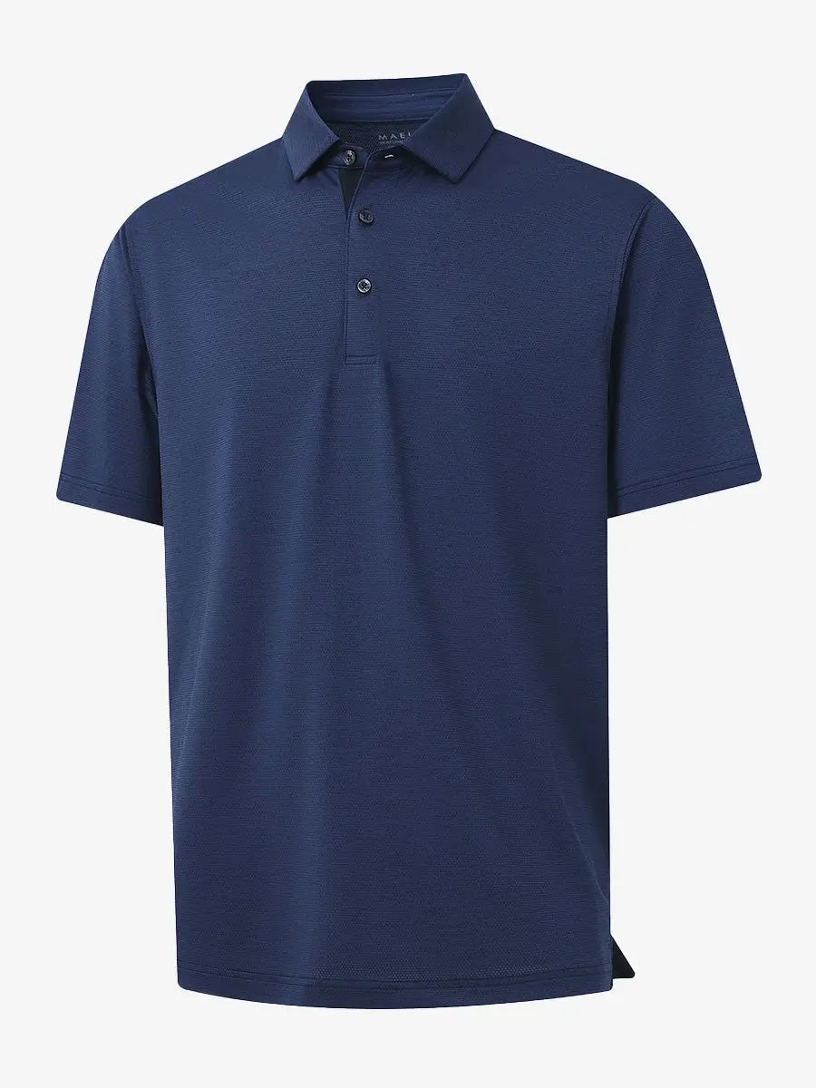 Men's Heather Jacquard Golf Polo Shirt – view 43
