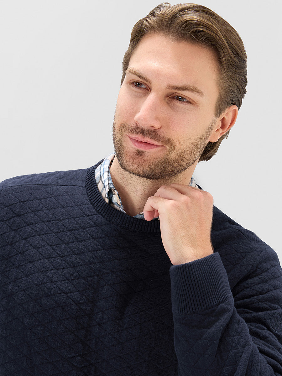 Men's Heavyweight Cotton Knit Crew Neck Jumper – view 32