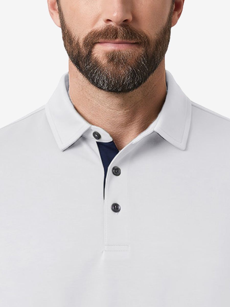 Roma Men's Slim Fit Knit Polo Shirt – view 11