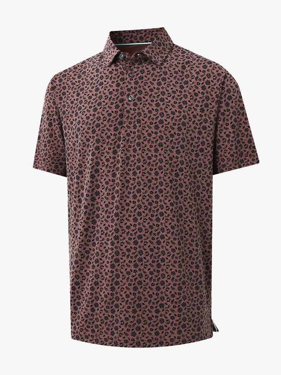 Men's Heather Print Golf Polo Shirt – view 15