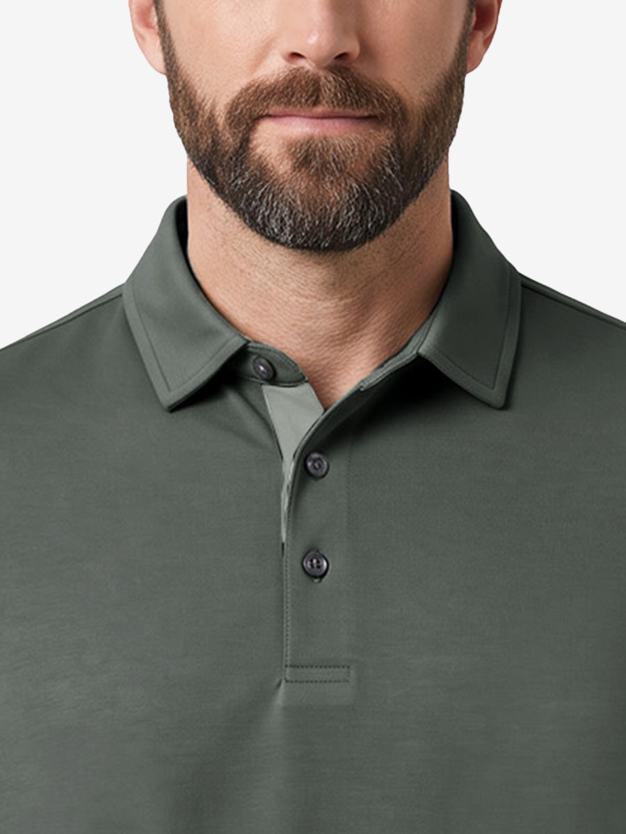 Roma Men's Slim Fit Knit Polo Shirt – view 27