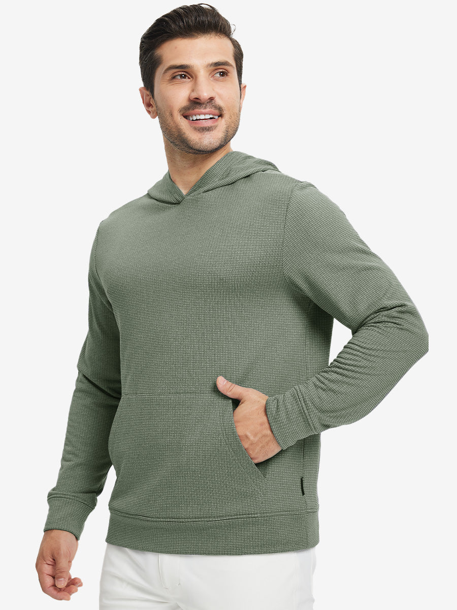 Men's Grid Fleece Lined Pullover Hoodie – view 20
