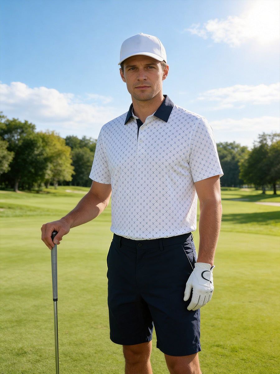Men's Quick-Dry Printed Golf Polo Shirt – view 1