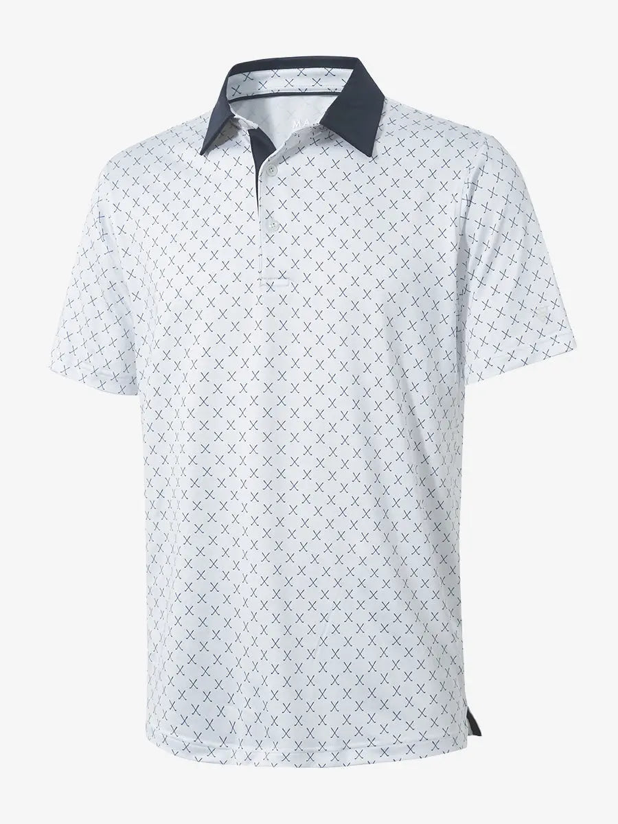 Men's Quick-Dry Printed Golf Polo Shirt – view 2