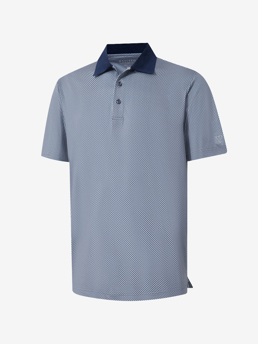 Men's Ribbed Collar Printed Golf Polo Shirt – view 43