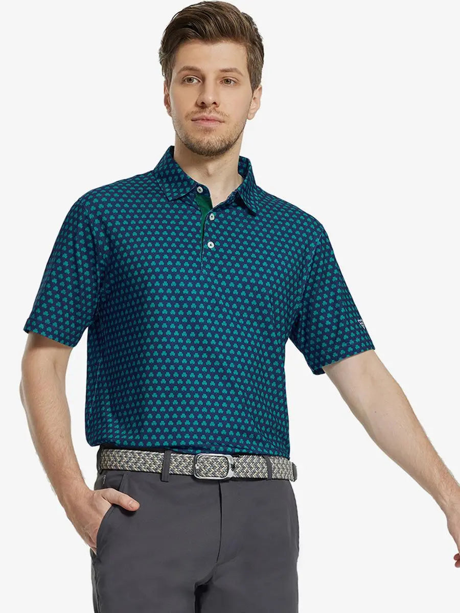 Men's Printed Jersey Golf Polo Shirt – view 4
