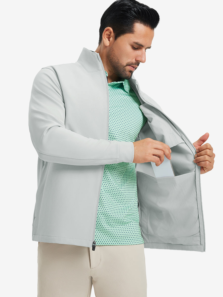 Men's Water-Resistant Hooded Zip-Up Golf Jacket – view 38