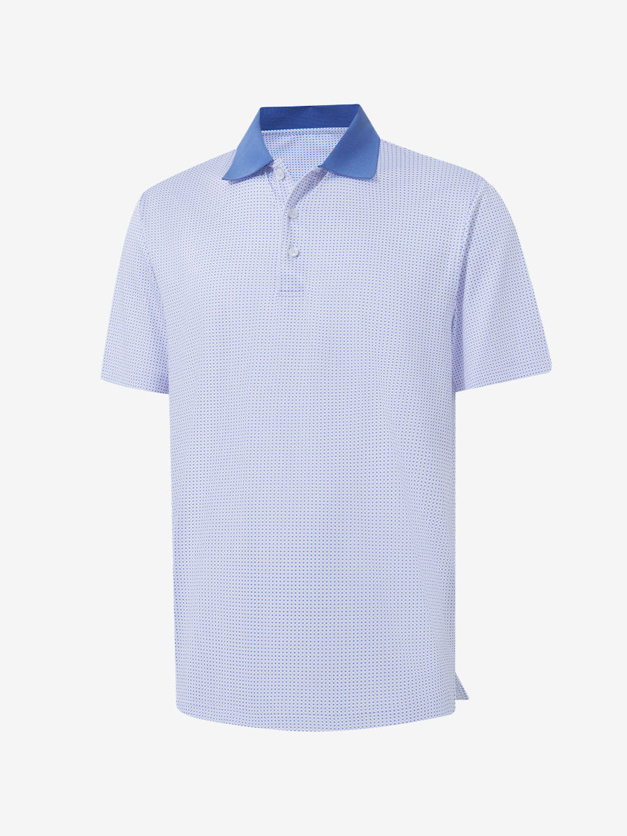 Men's Ribbed Collar Printed Golf Polo Shirt – view 19