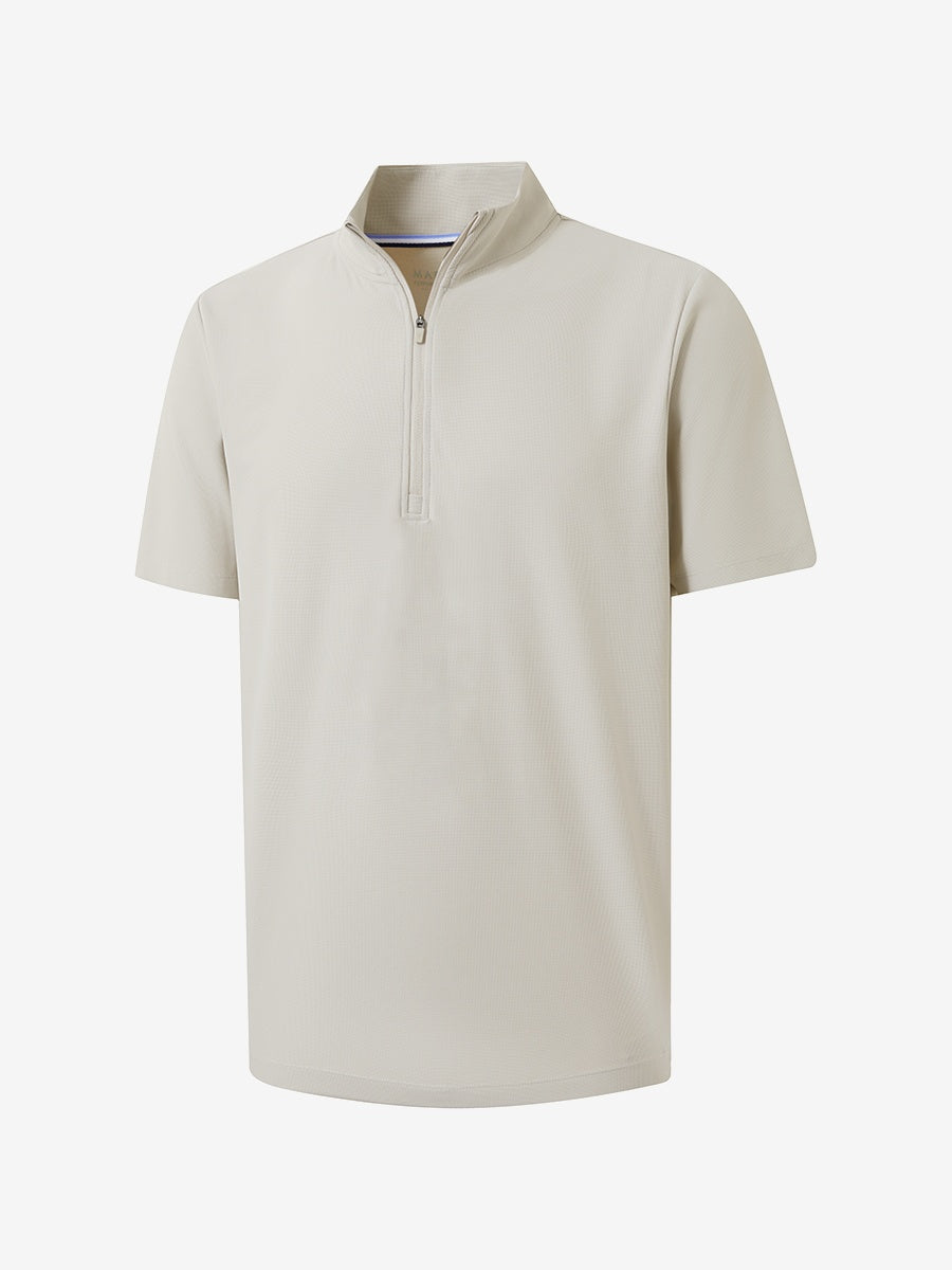 Men's Waffle Texture Quarter Zip Pullover – view 46