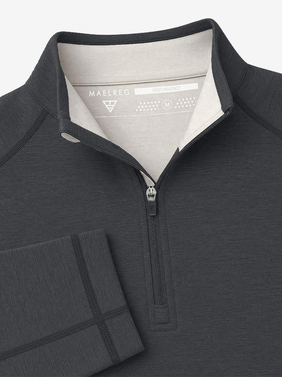 Men's Heather Athletic Quarter Zip Sweatshirt – view 23