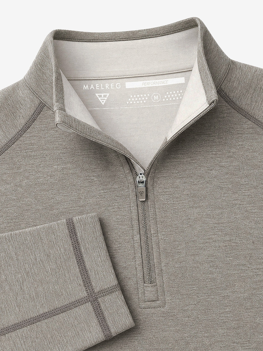 Men's Heather Athletic Quarter Zip Sweatshirt – view 2