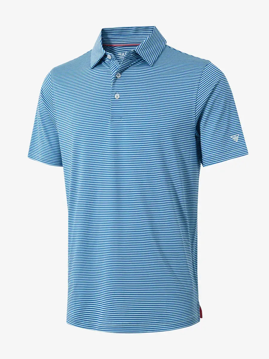 Youth Striped Performance Polo Shirt – view 3