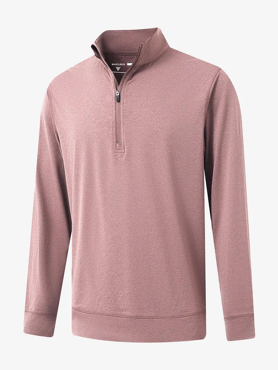 Men's Melange Quarter Zip Pullover – view 13