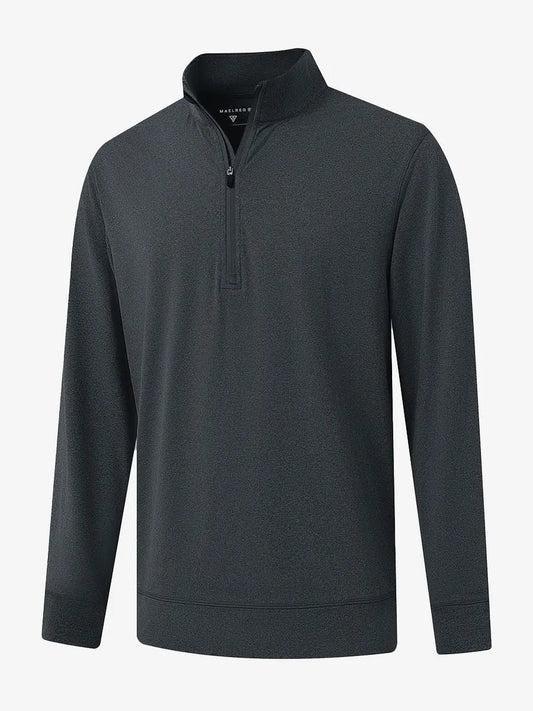 Men's Melange Quarter Zip Pullover – view 1