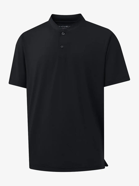 Men's Lightweight Jersey Henley Shirt – Quick-Dry Moisture-Wicking Fabric, Four-Way Stretch | Button Placket