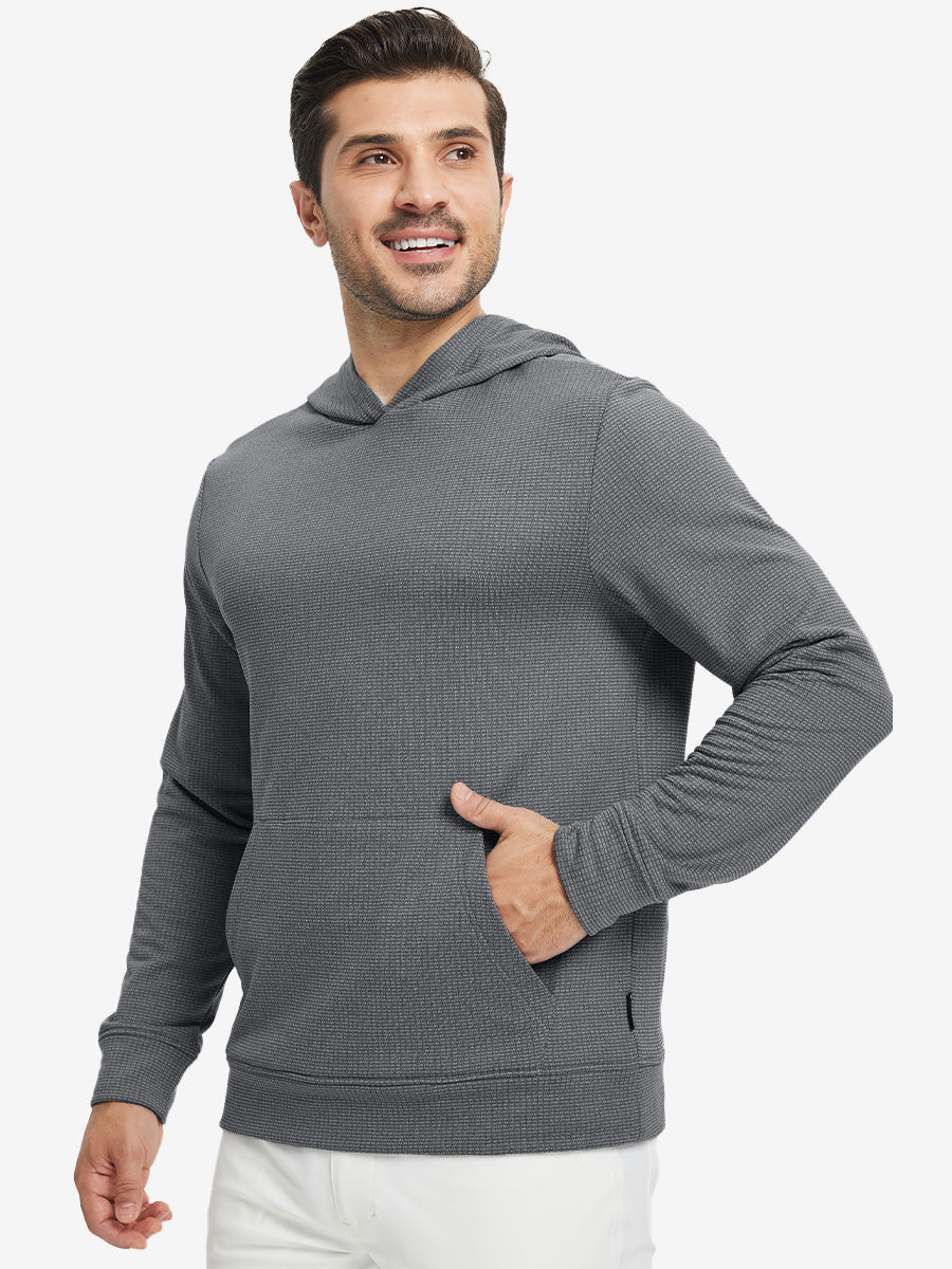 Men's Grid Fleece Lined Pullover Hoodie – view 26