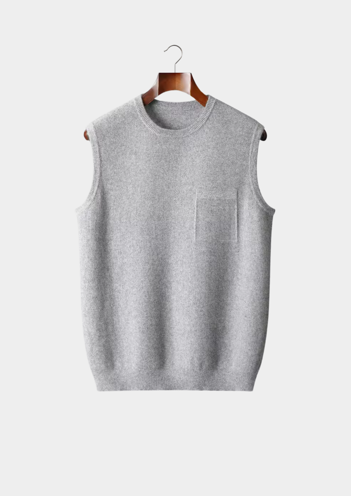 Men's Sleeveless Layering Knitted Vest for Shirts – view 2