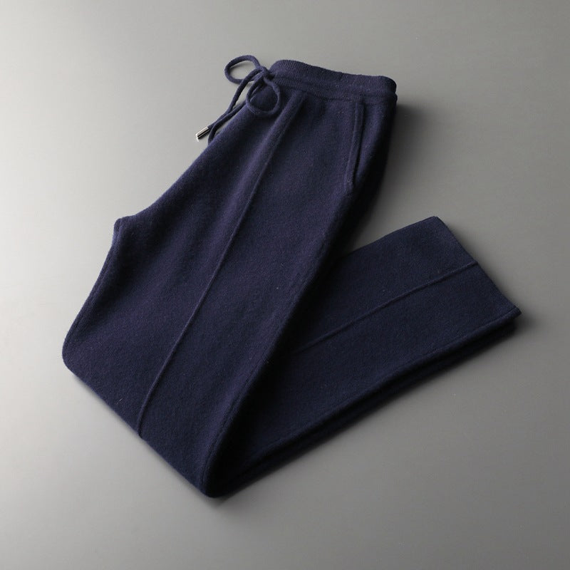 Merino Wool Centre-Seam Leisure Trousers by SATRI & CO. – view 14