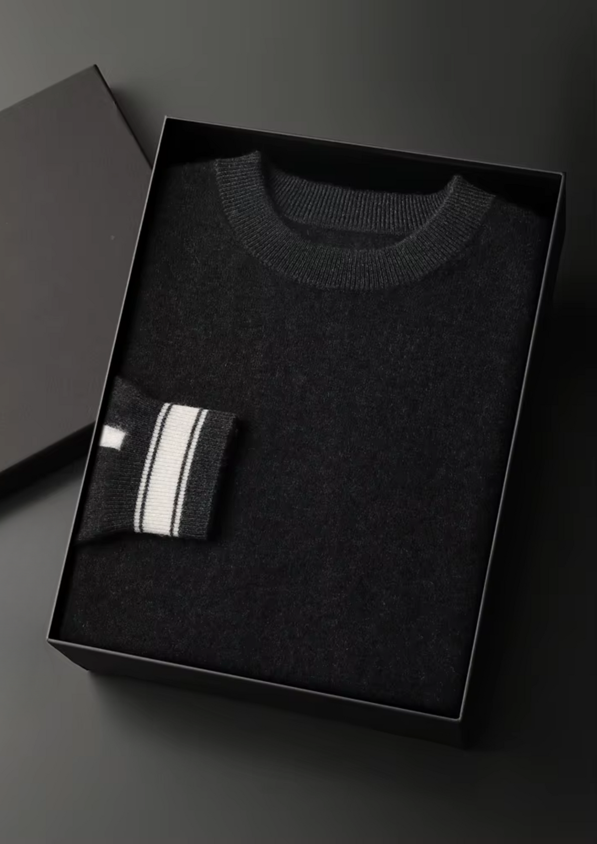 Vienna Men's Cashmere Leisure Set in Black – view 2
