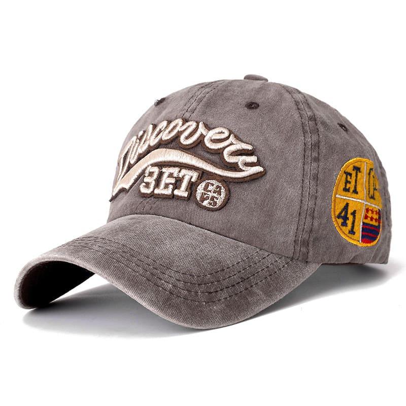 Discovery Men's Embroidered Cotton Baseball Cap – view 6