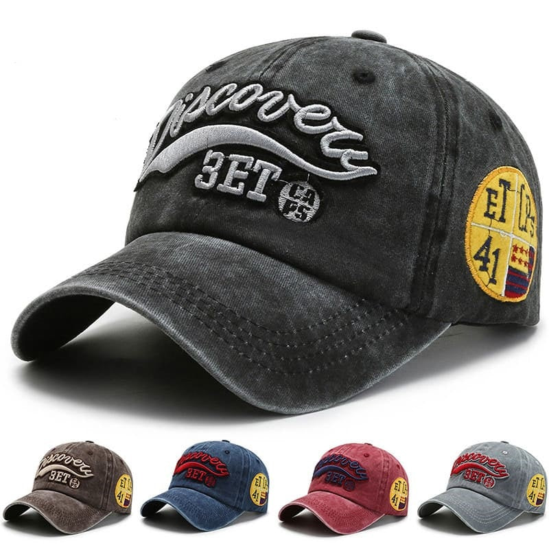 Discovery Men's Embroidered Cotton Baseball Cap – view 2