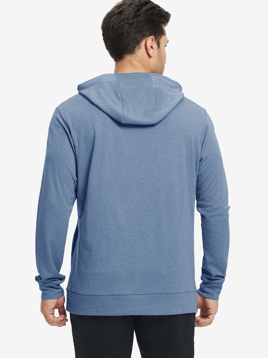 Men's Heather Pullover Hoodie with Two Pockets – view 22