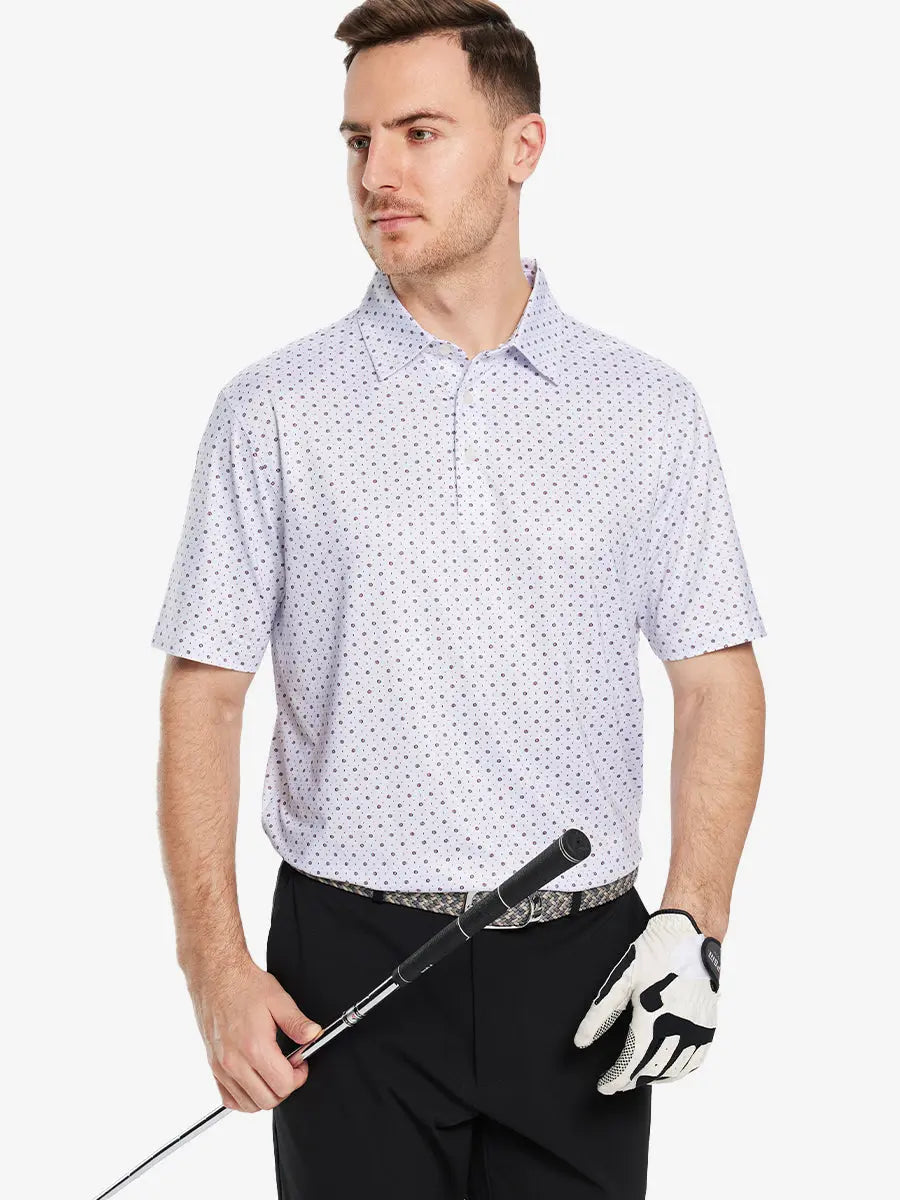 Men's Quick-Dry Printed Golf Polo Shirt – view 10