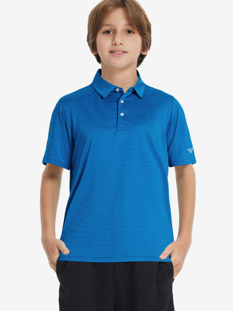 Youth Striped Performance Polo Shirt – view 53