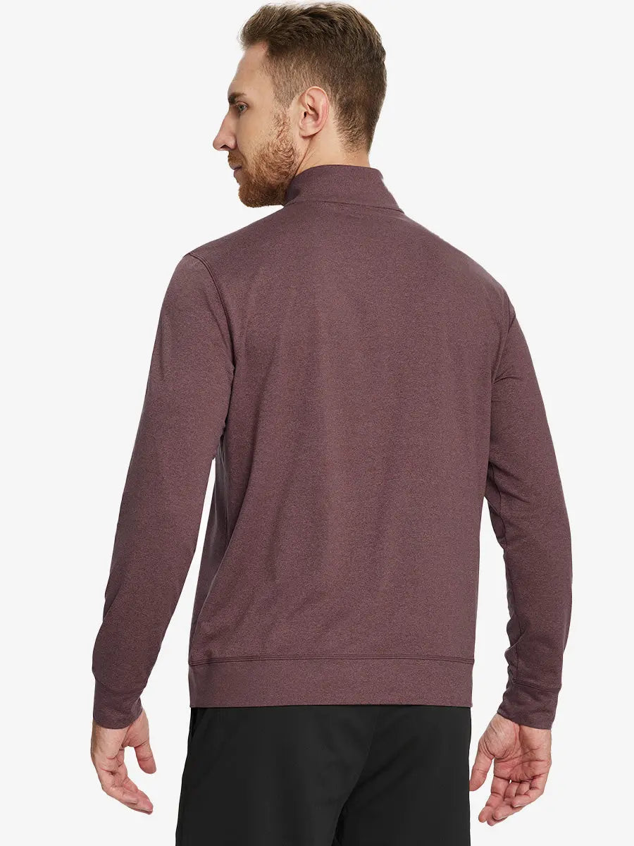 Men's Melange Quarter Zip Pullover – view 34