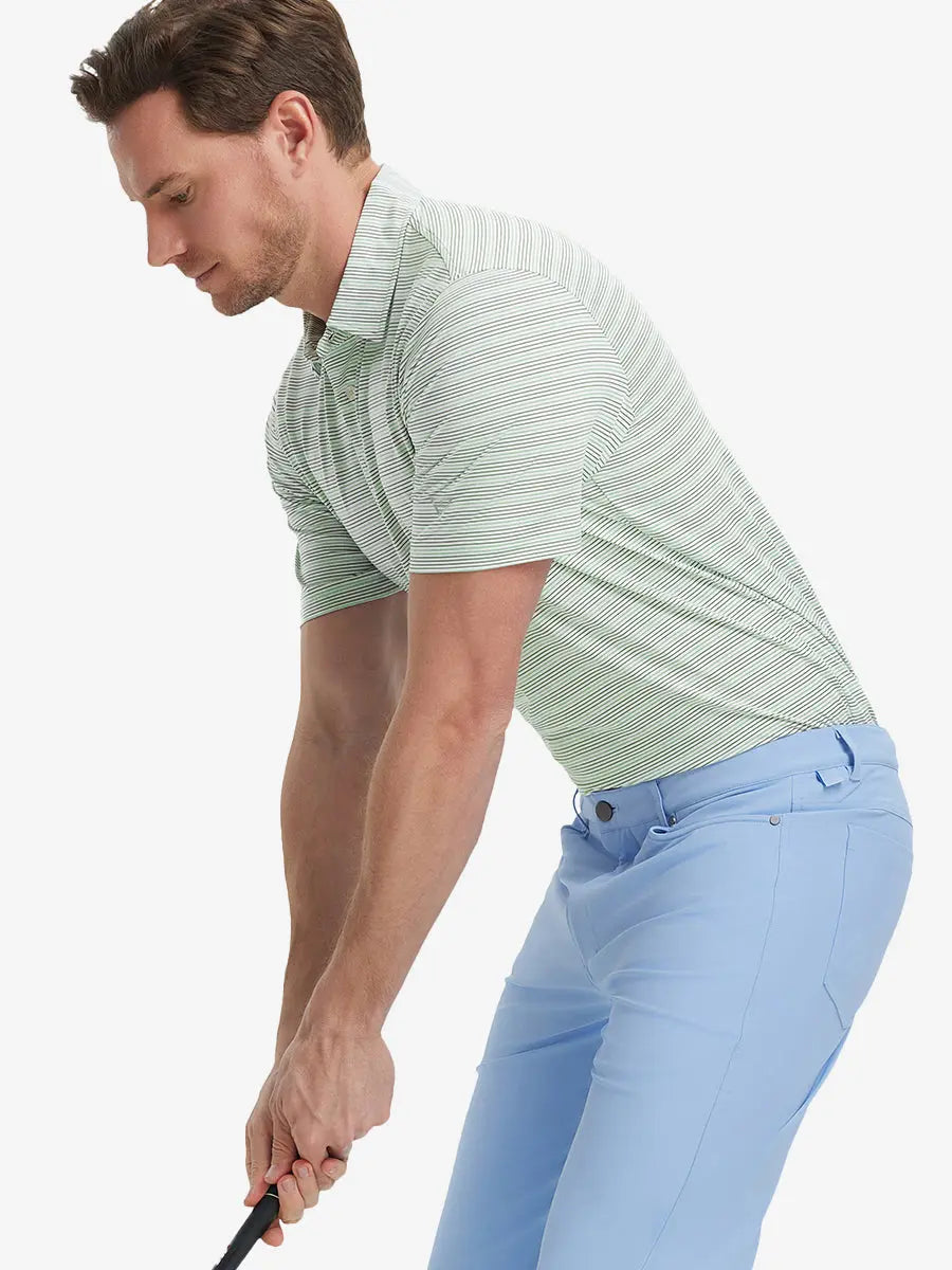 Men's Striped Golf Polo Shirt – view 75