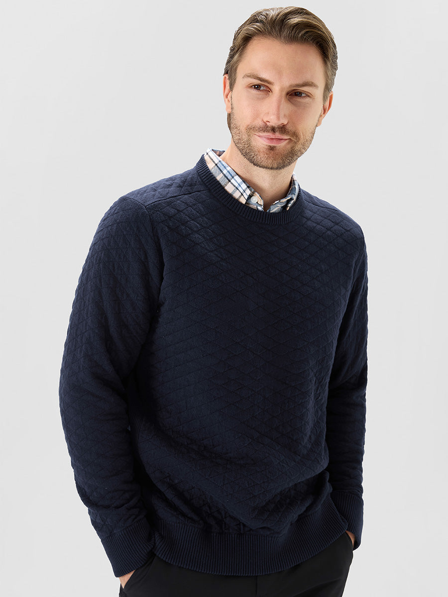 Men's Heavyweight Cotton Knit Crew Neck Jumper – view 33