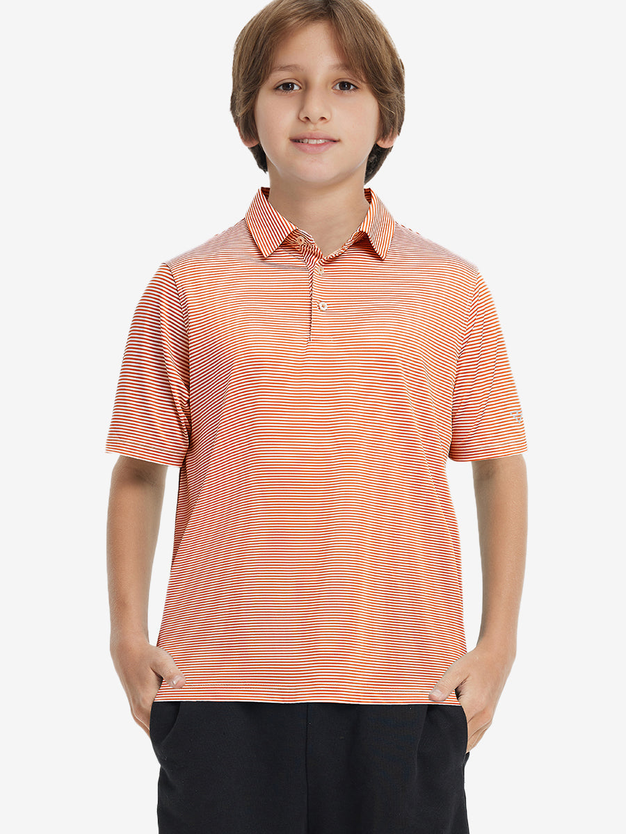 Youth Striped Performance Polo Shirt – view 47