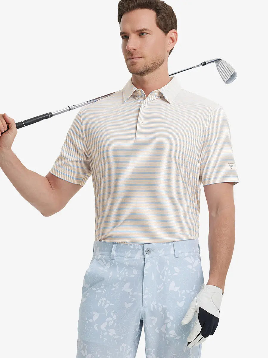 Men's Striped Golf Polo Shirt – view 87