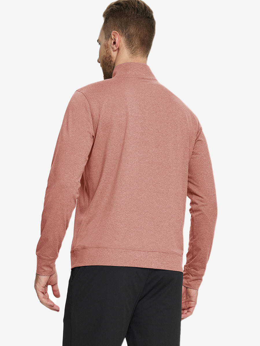 Men's Melange Quarter Zip Pullover – view 15
