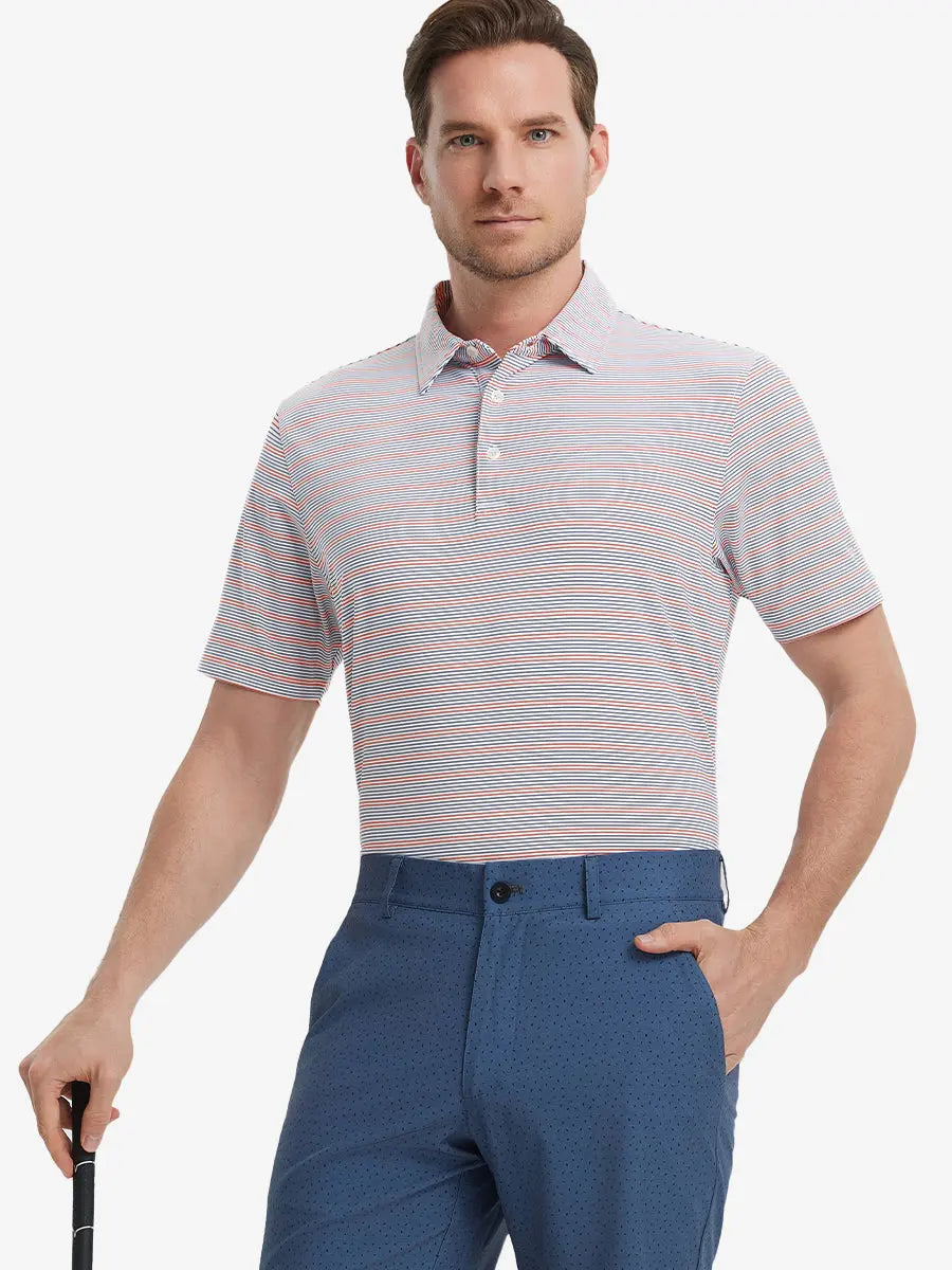 Men's Striped Golf Polo Shirt – view 69