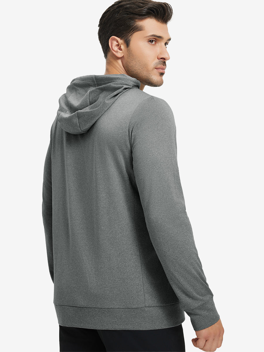 Men's Heather Pullover Hoodie with Two Pockets – view 34