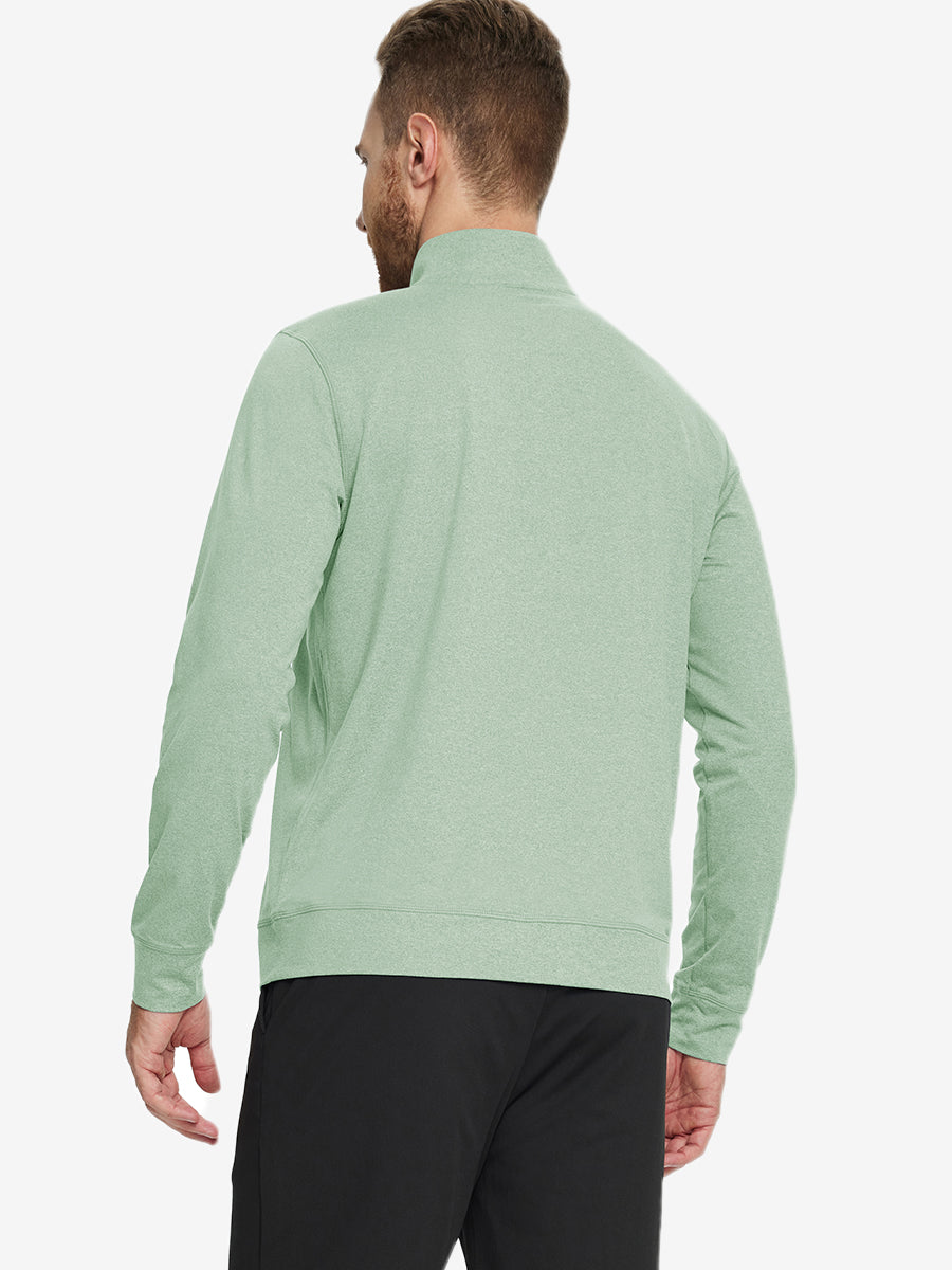 Men's Melange Quarter Zip Pullover – view 27