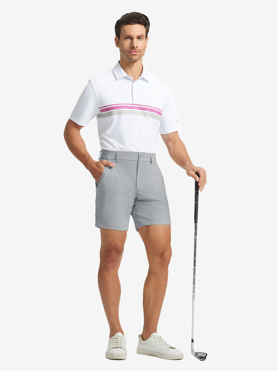 Men's Quick-Dry Casual Shorts with 4 Pockets – Moisture-Wicking 4-Way Stretch, Wrinkle-Resistant, 7 Inch Inseam – view 33