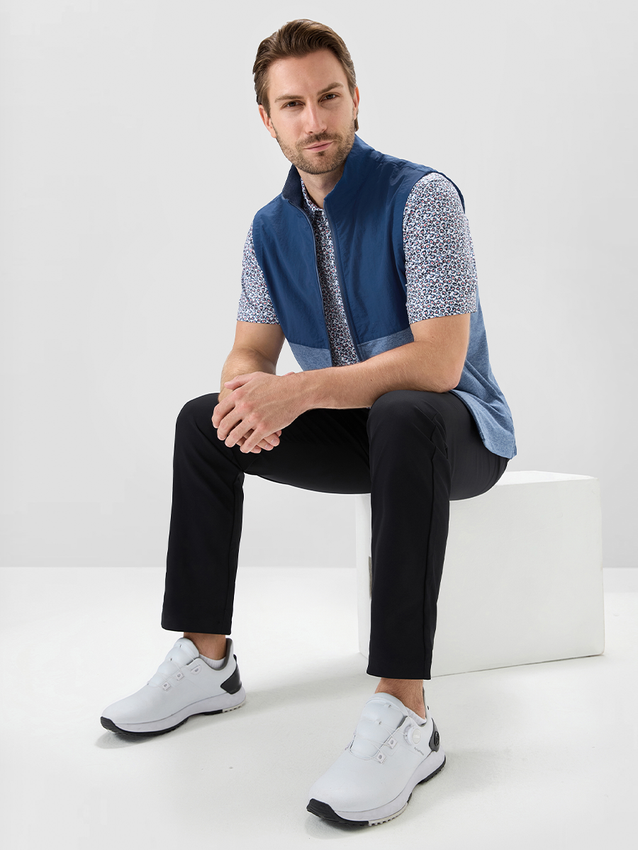 Men's Colour Block Full-Zip Golf Gilet – view 19