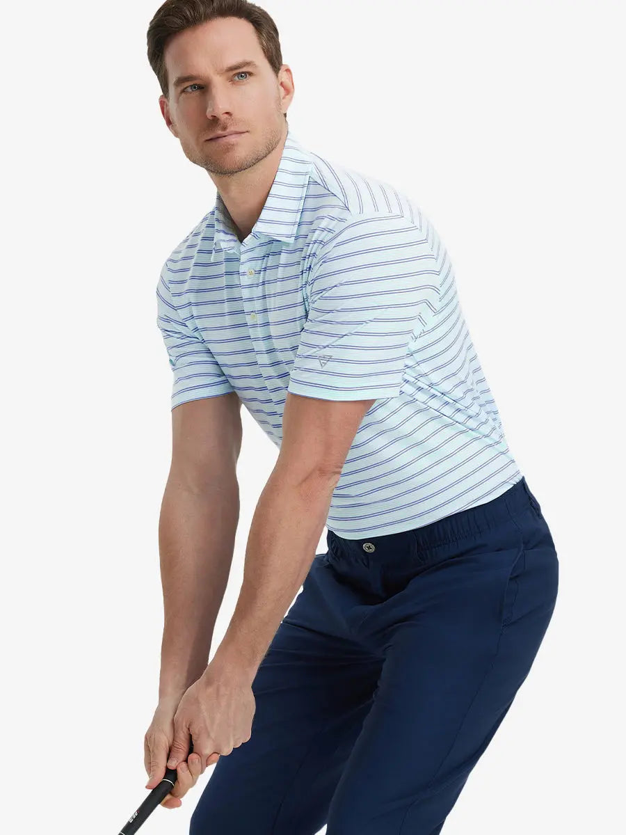 Men's Striped Golf Polo Shirt – view 57