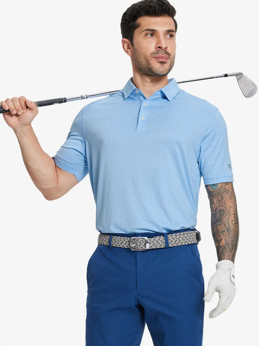 Men's Stretch Heather Golf Polo Shirt – view 16