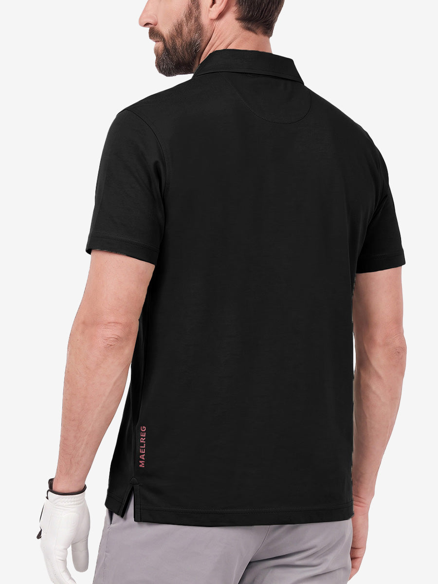 Roma Men's Slim Fit Knit Polo Shirt – view 20