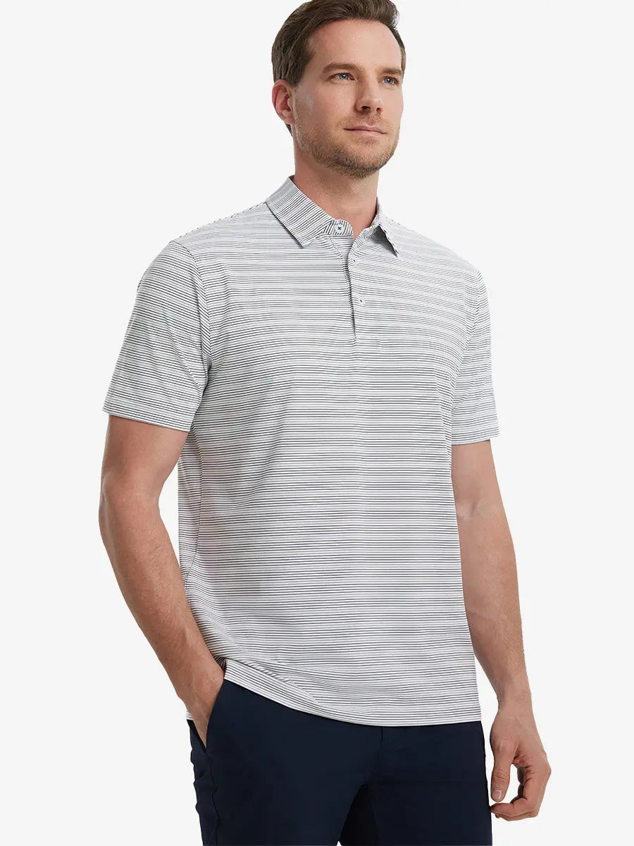 Men's Striped Golf Polo Shirt – view 21