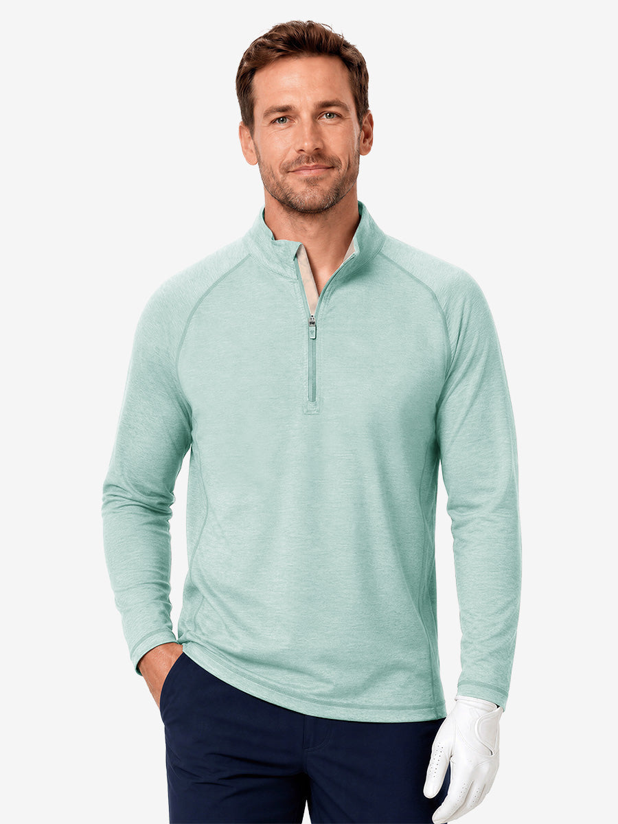 Men's Heather Athletic Quarter Zip Sweatshirt – view 52