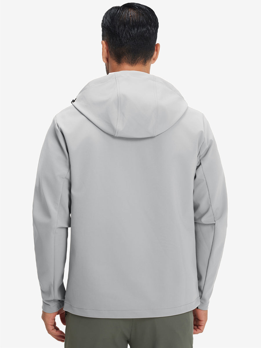 Men's Water-Resistant Softshell Winter Jacket with Hood – view 22