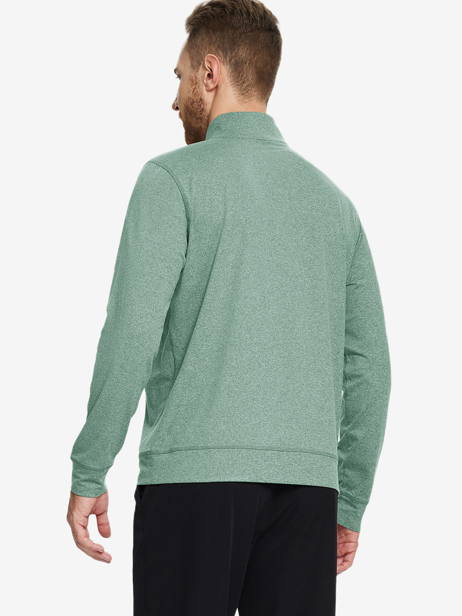 Men's Melange Quarter Zip Pullover – view 33